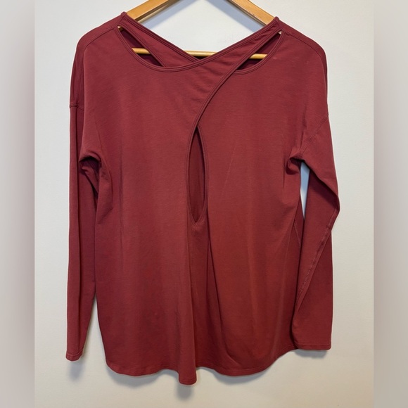 Lululemon Back Into It Long Sleeve | So Merlot | Size 6 - Picture 8 of 8